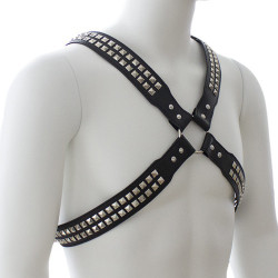 Generique Harnais homme Studs Steel Chest